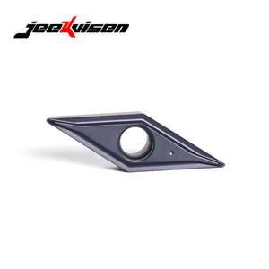 Jeekvisen อุปกรณ์ตัดเหล็กเคลือบด้วยโลหะผสมแข็งแบบหมุนคาร์ไบด์ VBMT110302-LF สีดำสำหรับเคลือบเหล็ก PCD - Product Image 2