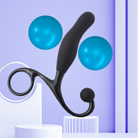 Masseur de prostate en silicone flexible Anos, non vibrant, ergonomique, courbé, plug anal, jouet anal, stimulation du point P, IPX5