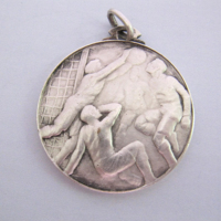 Artesanía de metal plateado antiguo Vintage medallas 3D de alta calidad deporte con logotipo personalizado coleccionable recuerdo arte balonmano medalla balonmano