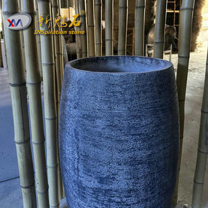 Maceta de hormigón GRC estilo europeo New Magic Stone, de pie, para paisajismo inmobiliario - Product Image 2
