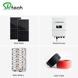 Sistema Solar Híbrido de 5KW, 6.5KW, 7KW, 10KW con MPPT y Baterías de Litio Montadas en Rack - Product Image 2