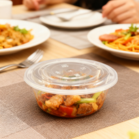 Contenants alimentaires en plastique PP pour micro-ondes, jetables, pour la préparation des repas, boîte à lunch à emporter avec couvercles