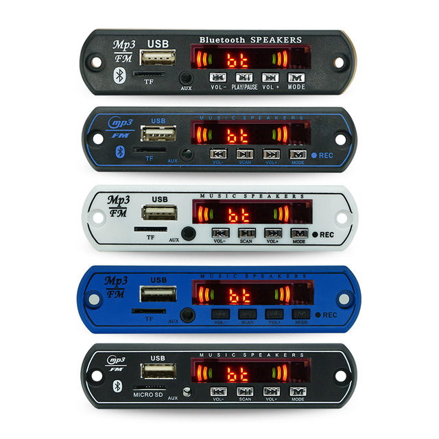 Lossless MP3 BT Decoder Board with FM Radio Audio Accessories for Card Style Mp3 Player Supports WAV & FLAC TF Card Memory