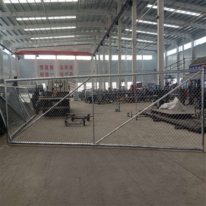20 ft mạ kẽm trượt cantilever cổng/<span class=keywords><strong>PVC</strong></span> đen tráng Chuỗi liên kết hàng rào cổng - Product Image 2