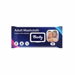 Bolly 50 lingettes humides en coton - Adulte - Product Image 2