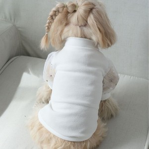 Camiseta de boda estilo princesa con mangas abullonadas de malla, adecuada para gatos y perros, transpirable, fácil de poner y quitar, y - Product Image 3