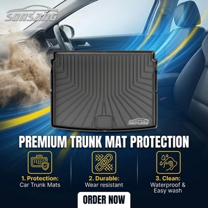 แผ่นรองท้ายรถยนต์ SONSANG สำหรับ Ford Bronco <span class=keywords><strong>Sport</strong></span> 2021 ป้องกันน้ำเข้า ป้องกันพื้นที่เก็บสัมภาระด้านหลัง - Product Image 1