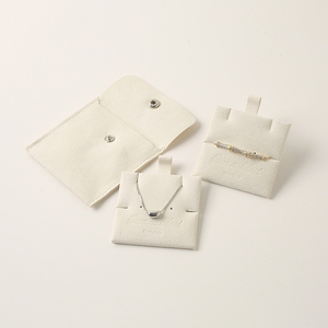 Custom Logo Top Quality Jewelry Microfiber Pouch Jewelry Gift Pouches <b>Envelope</b> Flap with Insert <b>Pad</b> - Product Image 3