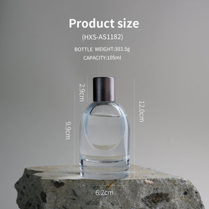 Flacon de <span class=keywords><strong>parfum</strong></span> en verre asymétrique unique en forme de goutte d'eau avec capuchon texturé 50ml 100ml, atomiseur de <span class=keywords><strong>parfum</strong></span> rechargeable avec pulvérisateur argenté - Product Image 2