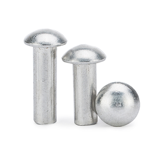 Rivets ronds en acier zingué pour cuir - Product Image 1