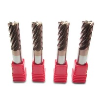 CNC HRC55 Fraise carrée plate en carbure à 6 cannelures pour l'usinage de l'acier commun