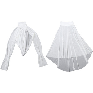 Conjunto <span class=keywords><strong>de</strong></span> Mujer Elegante y Moderno: Camisa Sexy <span class=keywords><strong>de</strong></span> Cuello Redondo y <span class=keywords><strong>Falda</strong></span> a Media Pierna, Nueva Colección Primavera 2026, Venta al <span class=keywords><strong>Por</strong></span> Mayor - Product Image 6