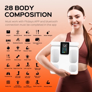 Pèse-personne intelligent Welland avec mesure BIA, masse grasse, masse musculaire, densité osseuse - Product Image 2