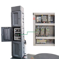 Máquina Envolvedora de Palés Semiautomática Estándar de Buena Calidad y Estabilidad, Envolvedora de Palés con Film Estirable, PLC SIEMENS, para Alimentos y Bebidas