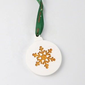 Trang chủ xe hơi Giáng sinh trang trí mặt dây chuyền làm mát không khí hương liệu vòng thơm gốm thơm Sứ Tinh dầu khuếch tán - Product Image 5