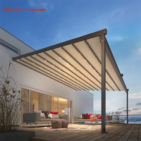 Auvent rétractable pour boutique de plein air auvent mural imperméable pare-soleil rétractable pour toit pergola auvent rétractable auvent