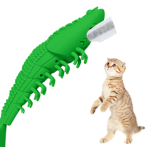 Cepillo de dientes de goma Natural para gato, hierba gatera, juguete de goma Natural con menta - Product Image 2