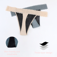 Braguitas Menstruales Lavables Sin Costuras con Diseño Invisible a Prueba de Fugas, Ropa Interior Reutilizable para el Periodo, Discreta