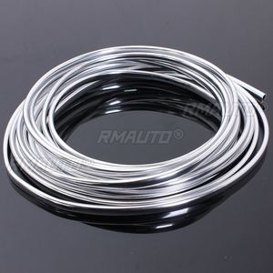 Tira de Moldura Cromada de 6 Metros, Protector de Borde de Puerta de Coche, Tira Protectora Contra Rayones, Rollo de Moldura Cromada - Product Image 2