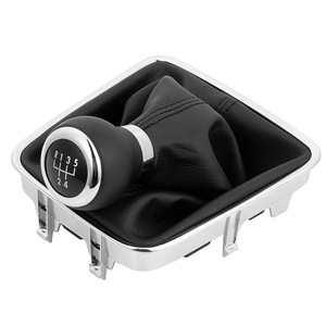 Leather Gear <b>Shift</b> <b>Knob</b> Cover Set 5-Speed 6-Speed For Volkswagen Tiguan Ergonomic Design - Product Image 2