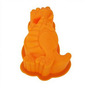 Molde de silicona antiadherente de grado alimenticio para hornear, ideal para mini dinosaurios, pasteles de <span class=keywords><strong>cumpleaños</strong></span>, chocolate y helados. - Product Image 1