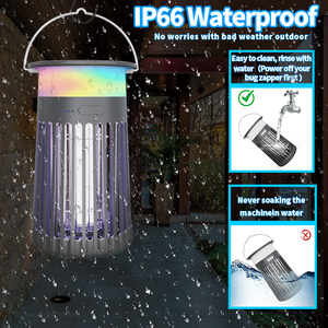 Tùy chỉnh Bug <span class=keywords><strong>Zapper</strong></span> UV Led Laser điện năng lượng mặt trời Pin ABS không thấm nước sinh thái thân thiện ngoài trời thông minh côn trùng <span class=keywords><strong>Mosquito</strong></span> Repellent Killer - Product Image 6