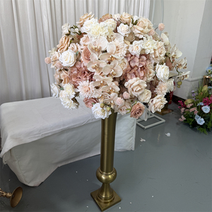 IFG 2026 Impresionante Diseño Floral Otoñal para Bodas, Arreglo de Flores Artificiales en Color Marrón Geige para Decoración de Eventos de Boda - Product Image 6