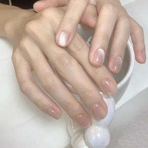 Autocollants pour ongles de style estival sophistiqué haut de gamme, effet œil de chat, faux ongles faits à la main, nouvelle arrivée, 30 pièces - Product Image 4