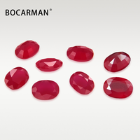 BOCARMAN Rubis cultivés opaques, taille ovale, polis, à changement de couleur, 0,1 ct, pierres précieuses cultivées en vrac, approvisionnement en gros