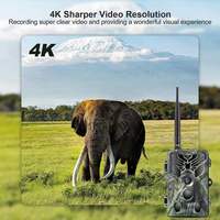 Caméra de chasse HC810PRO 4G avec vision nocturne, CMOS 4K, étanche IP66, 36MP, contrôle par application, diffusion en direct, service cloud gratuit, 8000 mAh