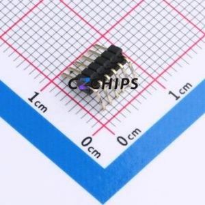 5AIW3-7440-106-W0 Pin Header Bent Lead Through Hole,P=1.27mm Connector 1x6P 1.27mm Pin Header Right Angle Insert - Product Image 2