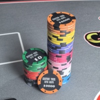 Jetons RFID personnalisés, vente en gros de jetons de poker RFID à 6 points, jetons de jeu avec logo personnalisé, jetons de casino anti-contrefaçon avec suivi intelligent