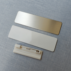 Insigne nominatif en métal à la mode en acier inoxydable OEM vierge pour l'estampage et l'impression UV de matériaux métalliques en gros - Product Image 4