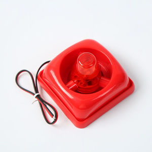 Sirena de Alarma contra Incendios de Material ABS Duradero, DC9-15v, Indicador de Sirena con Luz Estroboscópica Roja Atractiva de 100dB - Product Image 1