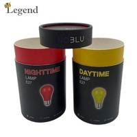 Boîtes Cadeaux Rondes en Verre avec Insert en Mousse EVA, Conception Personnalisée, Logo LED, Emballage en Papier, Tube Cylindrique, Boîte pour Ampoule