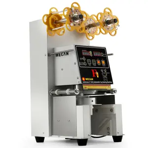 Quality PLA Cup Sealer Sealing Machine for Bubble Tea Boba Tea Automatic Paper Cup Plastic Cup Sealing Size Can Be Customized