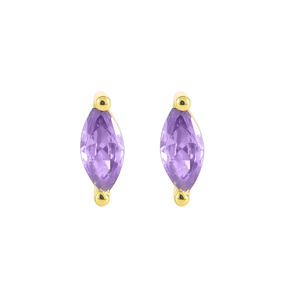 ROXI Vente en gros Boucles d'oreilles clous en argent sterling S925 avec diamant œil de cheval pour femmes - Product Image 5