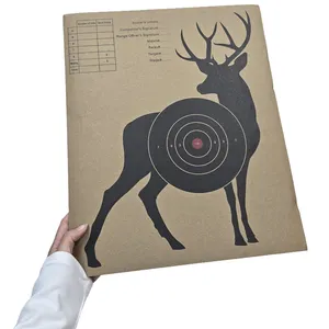 Práctica de caza Juego de interior y exterior tiro con arco de papel Target