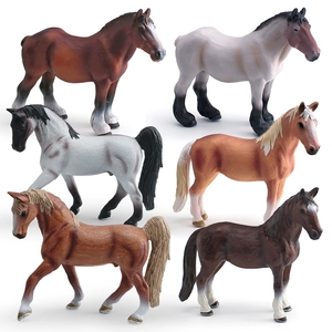 Modelo de Caballo de Simulación de Animales Salvajes para Niños, Réplica Holandesa del Caballo Tennessee Walker, Juguete Decorativo - Product Image 1