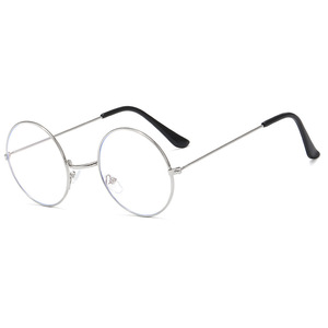 Lunettes rétro rondes anti-lumière bleue, monture complète, unisexe, pour ordinateur, verres Plano 2328 - Product Image 2