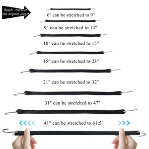 Dây thun cao su EPDM 100% dài 15 inch, có móc S, dùng để buộc hàng hóa, bạt che - Product Image 1