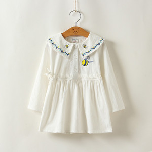 Fabriqué en Chine, adorable robe pour bébé fille Col Claudine, vêtements pour bébé - Product Image 3