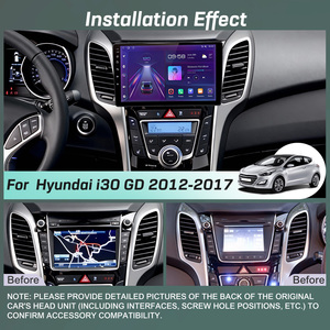 Radio Estéreo para Auto Android 13 de 9 Pulgadas con <span class=keywords><strong>GPS</strong></span> y Navegación, 2+32G, para <span class=keywords><strong>Hyundai</strong></span> I30GD 2012-2017, Carplay Inalámbrico, Mirror Link, AHD, en Existencia - Product Image 2