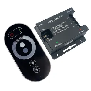 FEICAN RF LED gradateur avec télécommande tactile 12V 24V LED contrôleur de gradation tactile complet RF fer Shell contrôleur de couleur unique