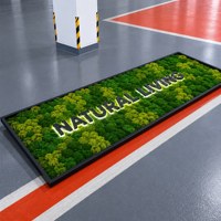 Enseigne murale LED avec logo en mousse, directement de l'usine, enseigne en mousse artificielle, enseigne murale verte, enseigne lumineuse avec logo, enseigne de réception de bureau