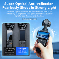 Film anti-chute, protection d'écran en verre trempé anti-rayures AR pour caméra sportive DJI OSMO Pocket4P/4/3, accessoires