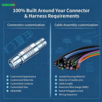 Arnés de cableado corto y recto personalizado con posicionamiento multilobular; Metal semicircular interno para prevención de errores