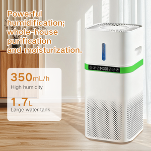 Purificador de Aire con Filtro HEPA Activado, Control Electrónico Inteligente, Pantalla TVOC, Eliminación de Humo, Diseño Moderno y Minimalista para Uso Doméstico - Product Image 1
