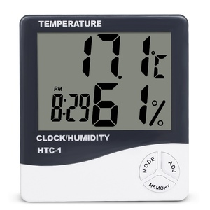 Monitor Digital de Temperatura y Humedad, Termómetro Higrómetro, Reloj, Alarma/Alarma, Calendario, 1, 2, 1, 2, 1, 2, 2, 1, 2, 1, 2, 1, 2, 2 - Product Image 3