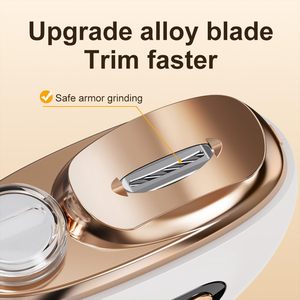 Mini <span class=keywords><strong>coupe</strong></span>-ongles électrique pour bébé avec lame en acier inoxydable et large ouverture de mâchoire, recharge USB, faible bruit pour les ongles des doigts - Product Image 5